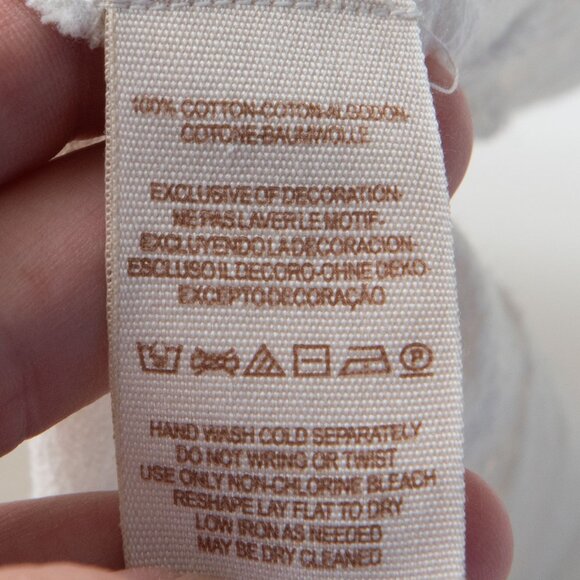 Free People To The Left Top Embroidered Off The Shoulder Ivory Blue Size XS NWT - Picture 6 of 8